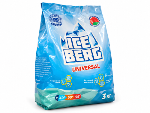 Порошок стиральный ICEBERG Universal, 3 кг