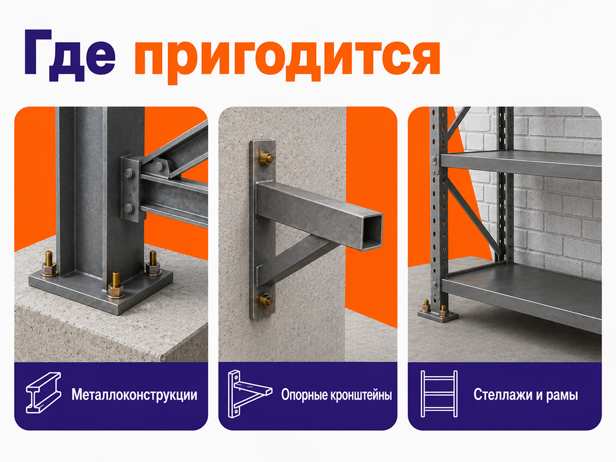 Анкер с болтом STARFIX M12×16×150 мм фото 3