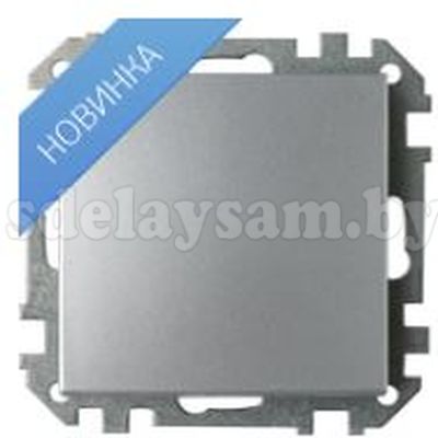 Выключатель С1 10-525 серебро одноклавишный 