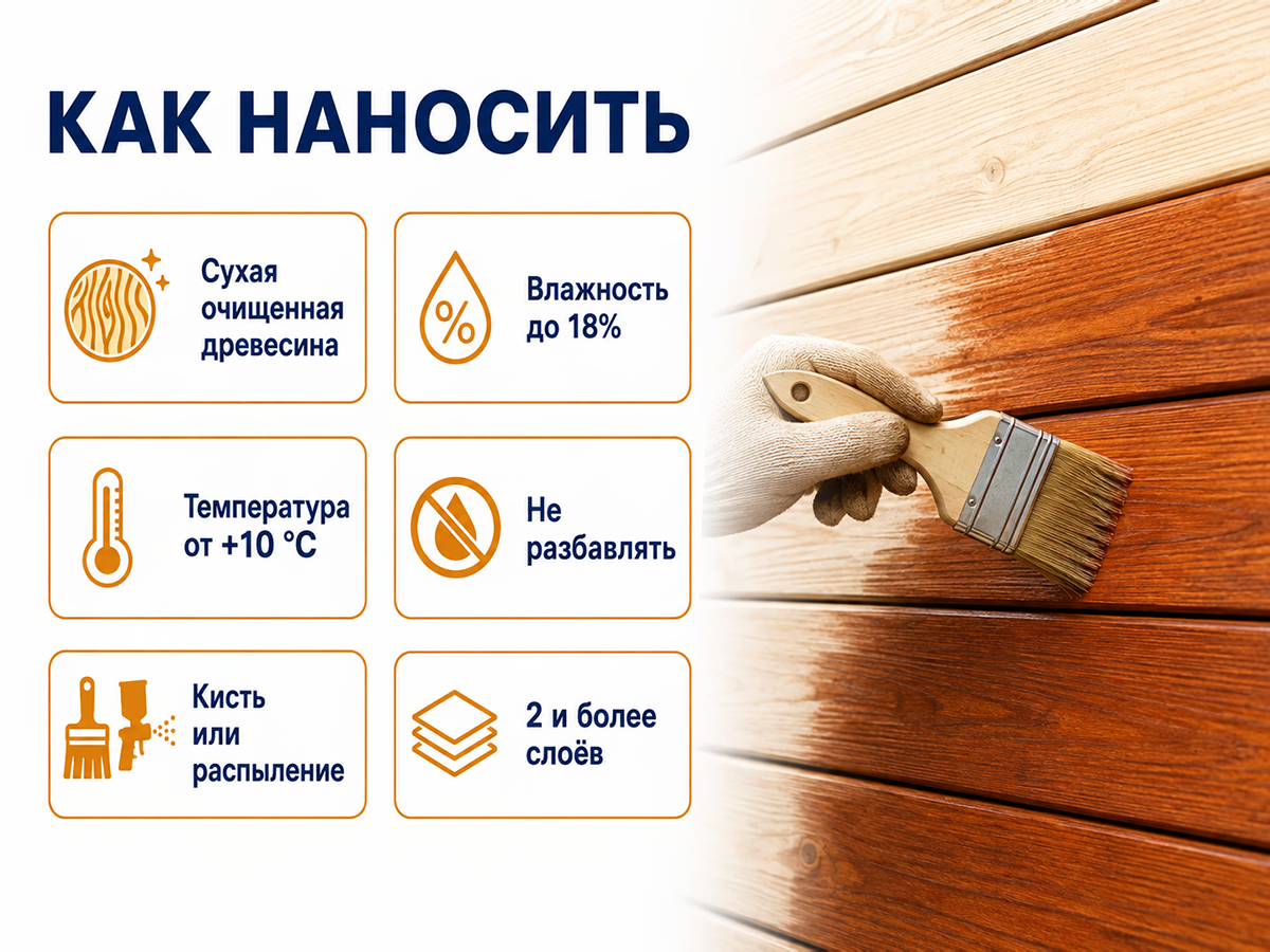Состав PROFITEX декоративно-защитный для древесины «Барбарис», 1 л (0,7 кг) фото 5