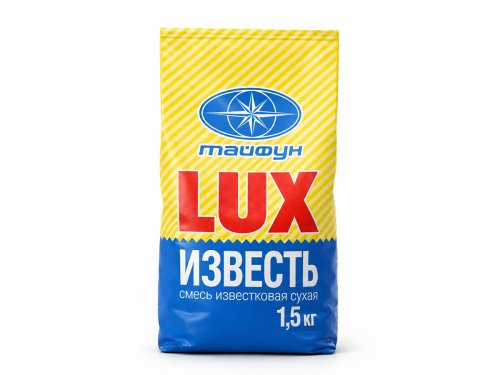 Известь строительная гидратная Тайфун LUX без добавок, 1,5 кг