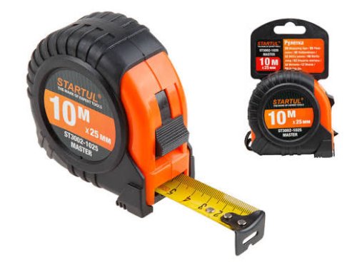 Рулетка STARTUL MASTER ST3002-1025, 10 м × 25 мм