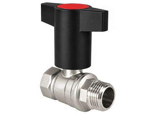 Кран шаровой VALFEX N/P59 для воды 1/2", ВР/НР, T-ручка