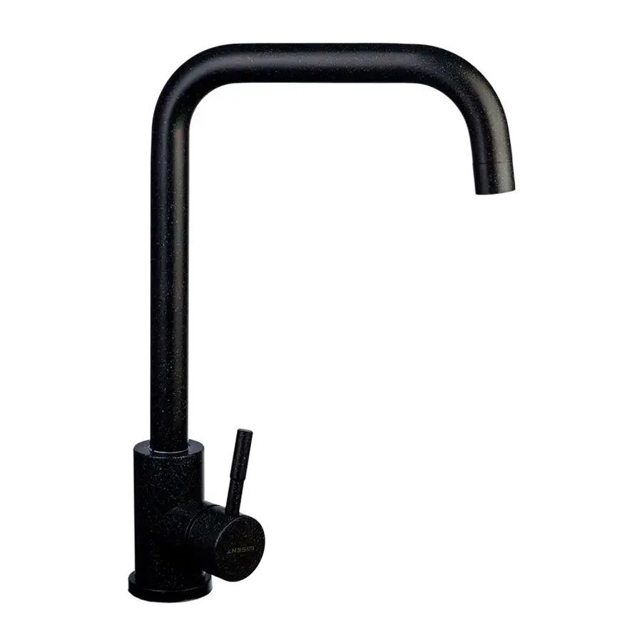 Комплект Мойка WA11-11 черно-белая Wisent+Смеситель W4998-4-22 черный Wisent+Дозатор W405-22 черный Wisent