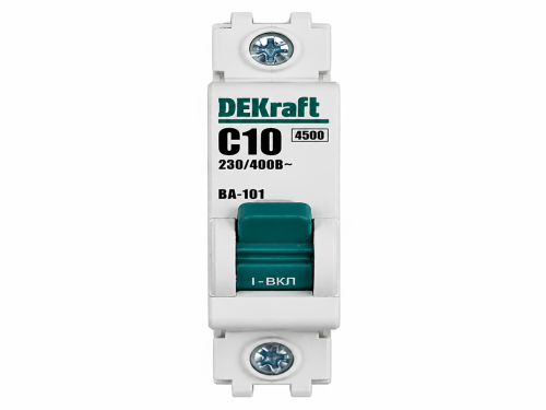 DEKraft автоматический выключатель ВА-101, 1P, C10, 4,5 кА, 11053DEK