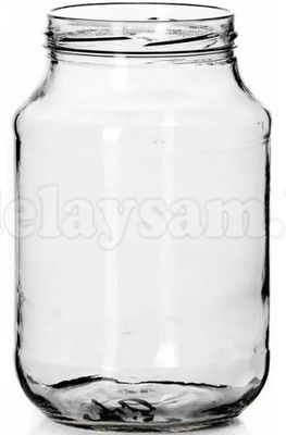 Банка стеклянная III-2-82-2000-2 твист под винтовую крышку