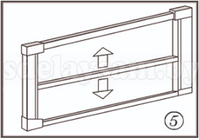 Комплект сборки москитной сетки коричнев. 1,5*0,75м ,07650