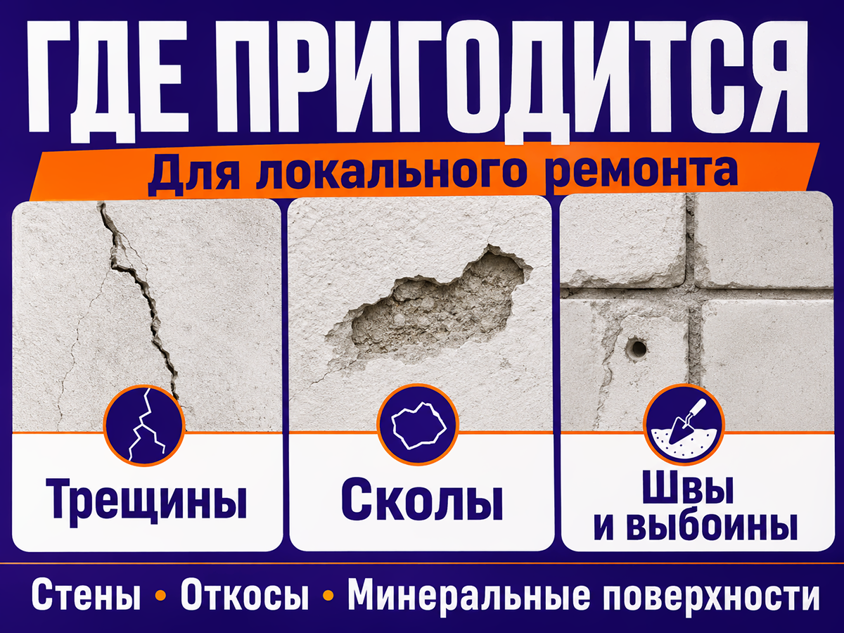 LUX штукатурка цементная, серая, 2 кг фото 3
