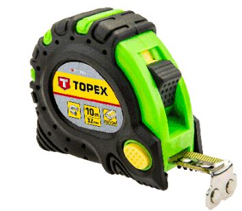 Рулетка стальная TOPEX  3 м х 19 мм магнитный фиксатор 27C343