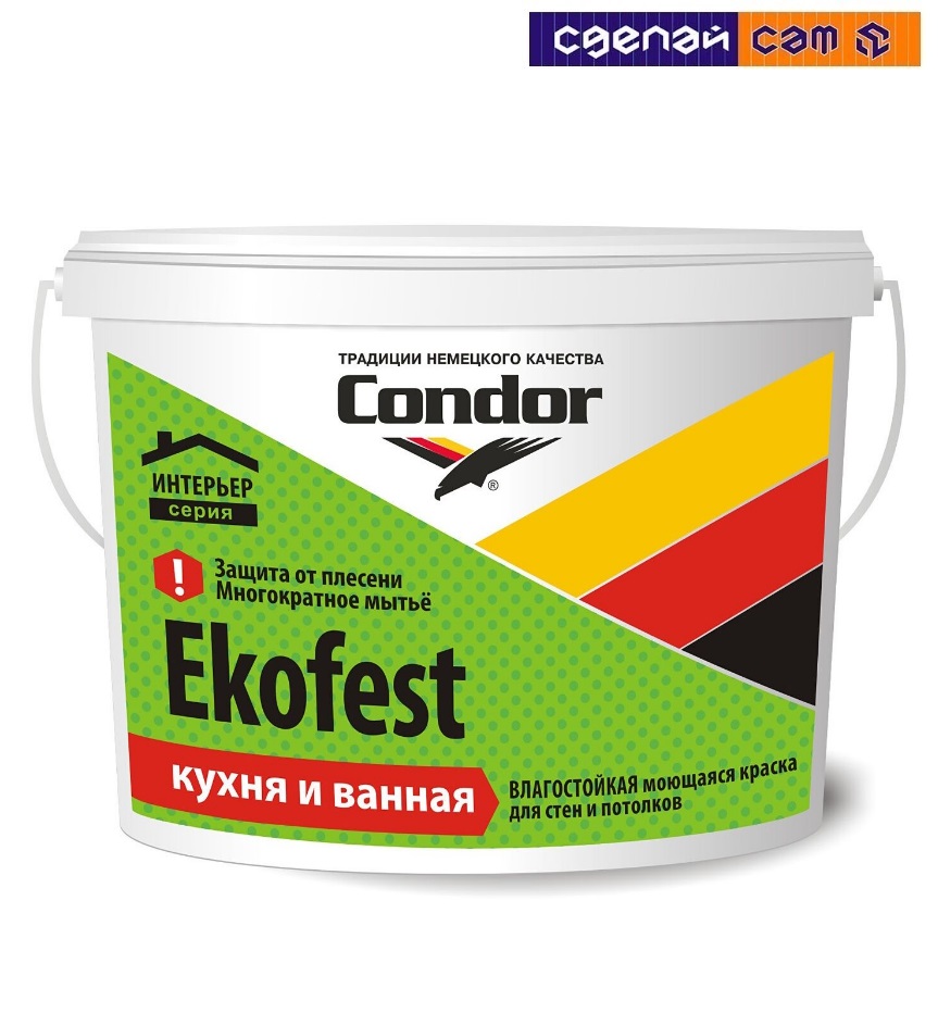 Краска ВД "Ekofest" (Экофест)  ведро 3,75 кг