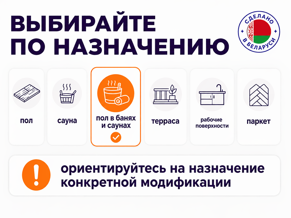 Пропитка натуральная «Белые луга» — Масло №1 для пола в банях и саунах, 0,9 кг фото 6