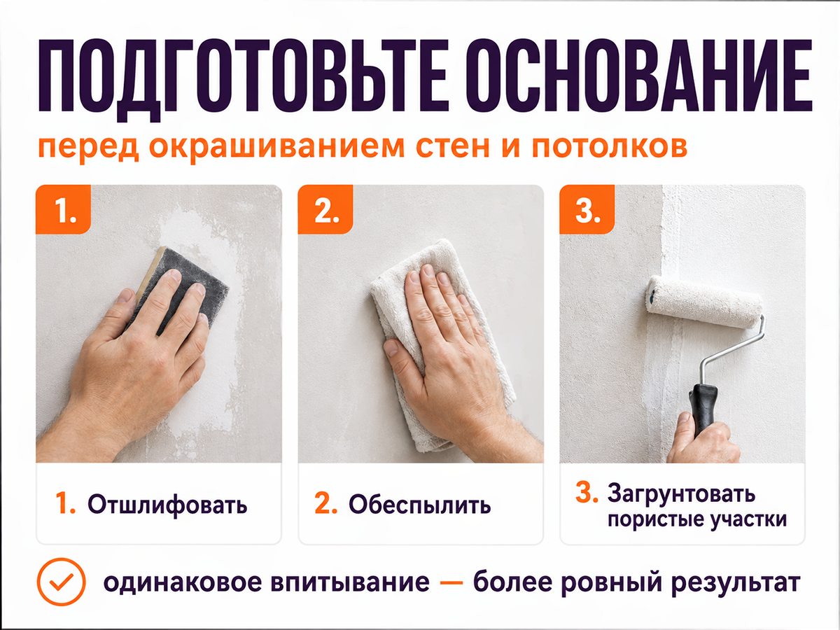 Краска VGT Premium IQ123 для стен и обоев, база A, 0,8 л (1,2 кг) фото 4