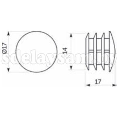Заглушка трубы d16