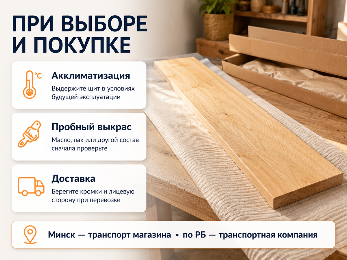 Мебельный щит из ольхи 1000×225×20 мм, сорт 1/2 фото 4