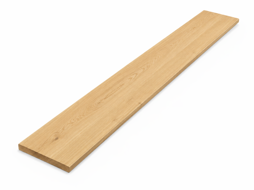 Мебельный щит из дуба 1700×200×20 мм, цельноламельный, сорт 1/2