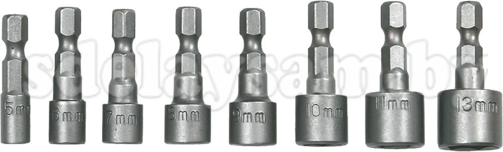 Биты М5-М13 набор 8шт. TOPEX
