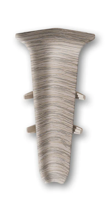 Угол внутренний для плинтуса 70мм "Идеал Деконика", 215 Дуб снежный