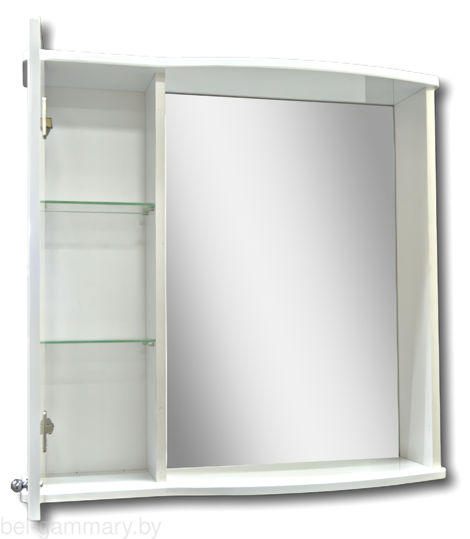 Шкаф настенный Гамма 08м лев. (белый)