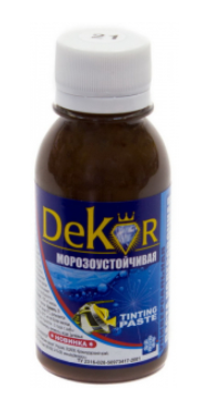 Паста колерная  "DEKOR" темно-коричневый №21 0,1 кг