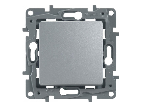 Legrand выключатель Etika 672401, алюминий