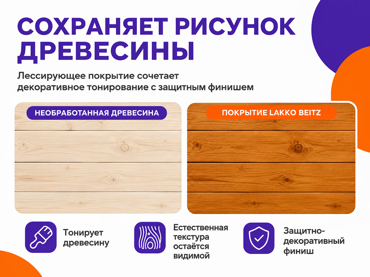 Лак-пропитка ПФ-11 BAUMASTER LakkoBeitz (10) «Гродненский бук», 0,7 кг фото 3