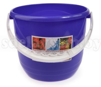 Ведро Practic (Практик) 10 л лазурно-синий BEROSSI