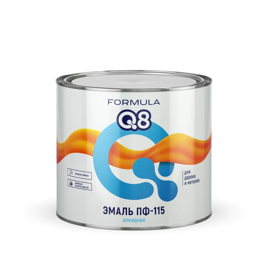 Эмаль ПФ-115 Formula Q8 белая м.ф. 1,9 кг       