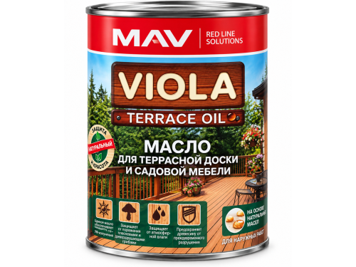 MAV VIOLA OIL масло для террасной доски, бесцветное, 1 л / 0,7 кг