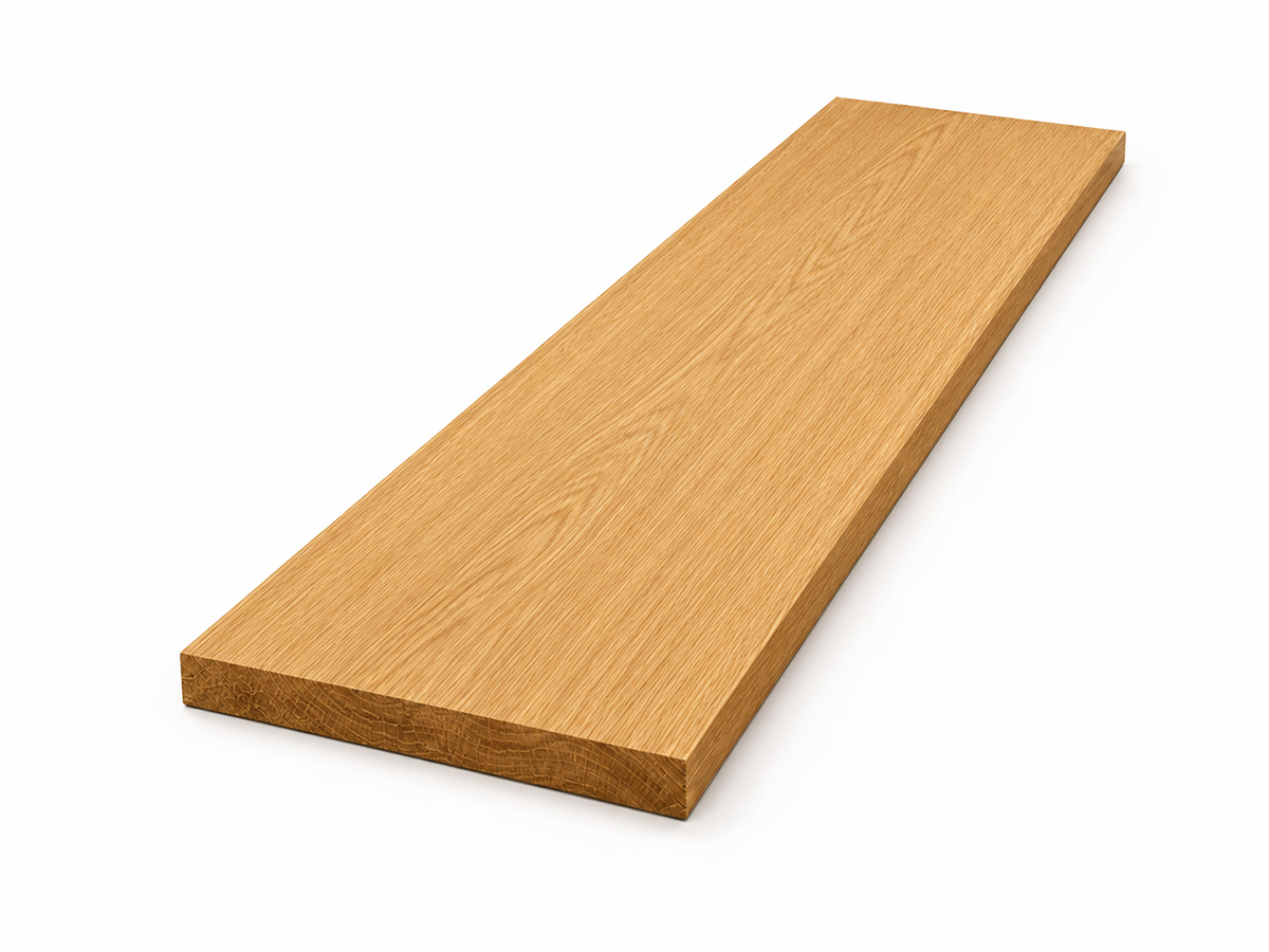 Мебельный щит из дуба цельноламельный, 1000×400×25 мм, сорт ВС