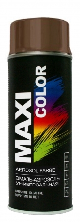 Эмаль-аэрозоль универсальная MAXI COLOR RAL8017 8017MX 400 мл (Шоколадно-коричневая)
