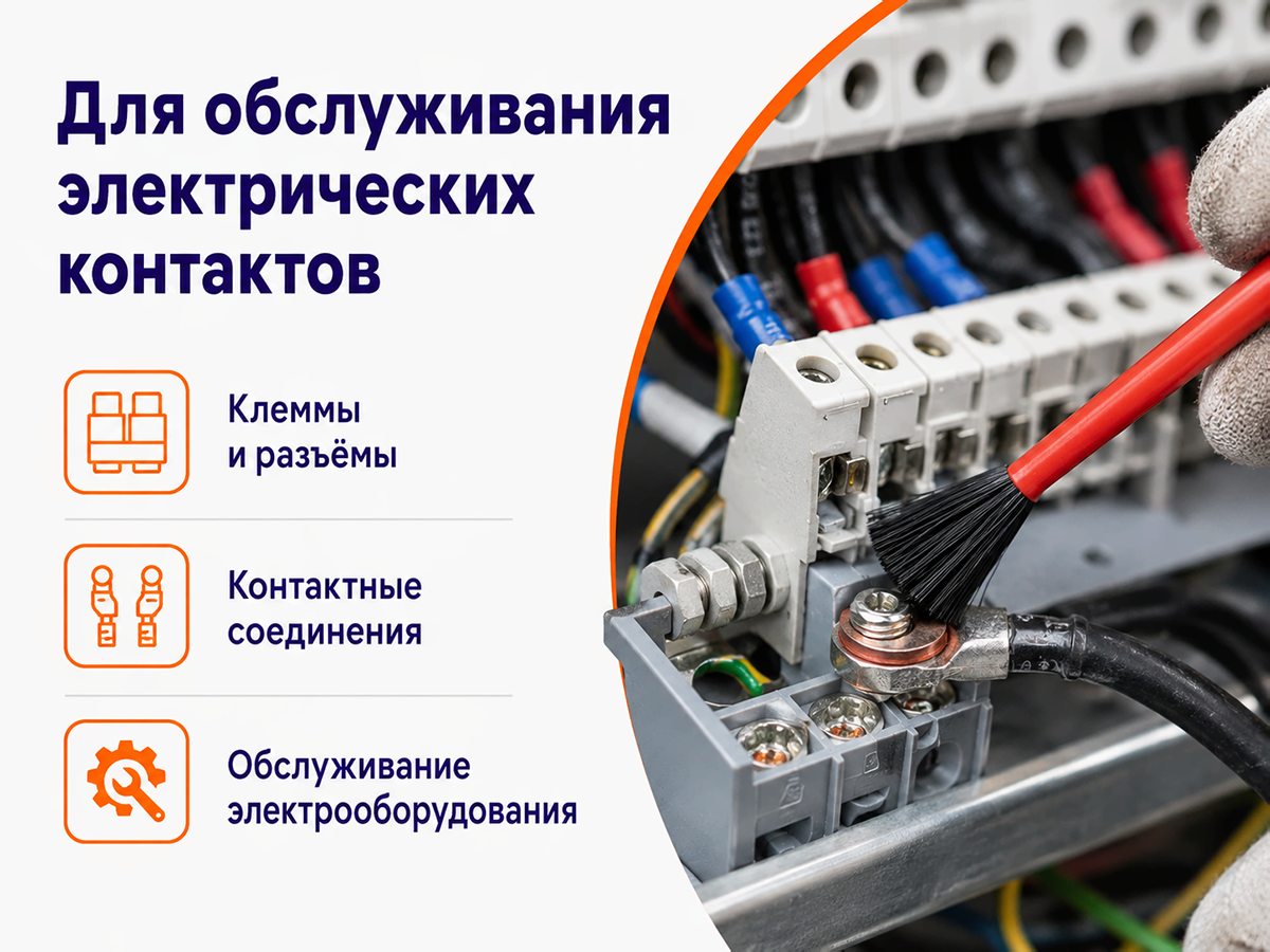 REXANT смазка для электроконтактов «Контакт 61», 400 мл фото 3