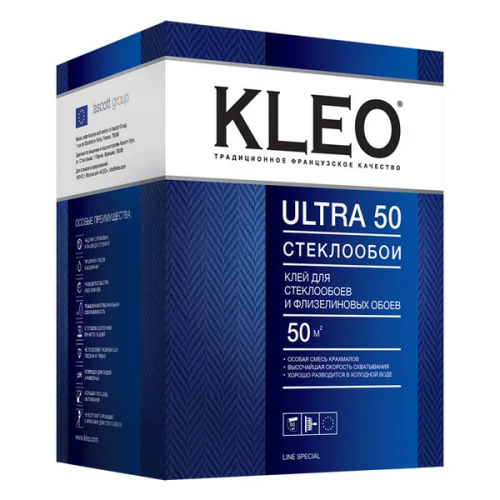 Клей обойный KLEO ULTRA для стеклообоев и тяжёлых обоев
