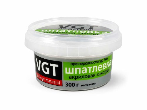 Шпатлёвка VGT Экстра по дереву, берёза, 0,3 кг