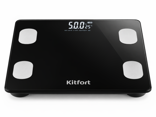 Kitfort весы напольные KT-844, до 180 кг, чёрные