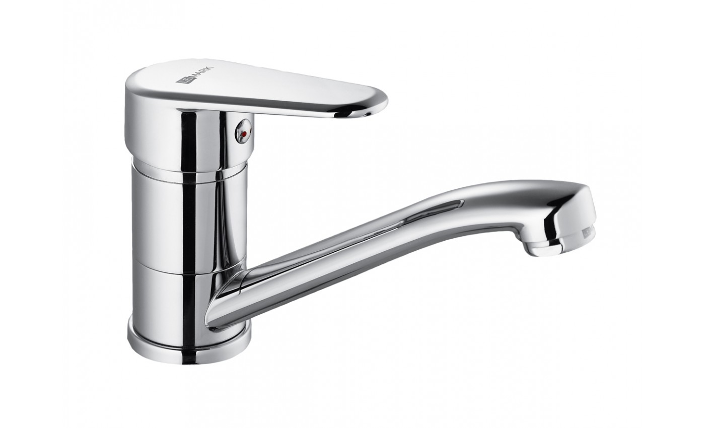 "Поинт" смеситель д/умывальника с поворотным изливом, хром LM0307C