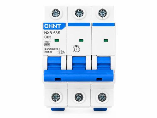 CHINT автоматический выключатель NXB 63S, 3P, 63 А, C, 4,5 кА
