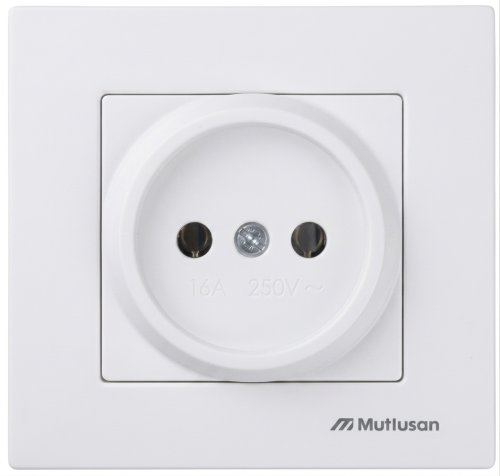 Rita - Розетка 2P,(в комплекте с рамкой), белый  2220-601-0201