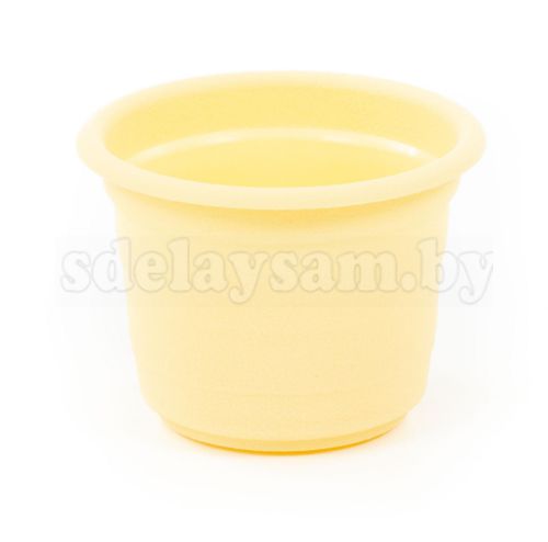 Горшок цветочный "Ксения" №3 - 0.75 л бледно-желтый