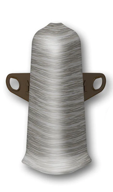 Угол наружный  для плинтуса 70мм "Идеал Деконика", 210 Дуб пепельный