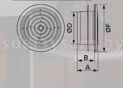 ЭРА Диффузор D125мм 12,5DK