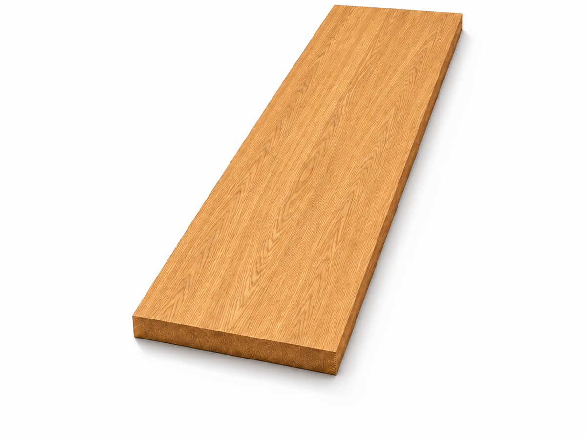 Мебельный щит из дуба цельноламельный, 1800×400×25 мм, сорт ВС