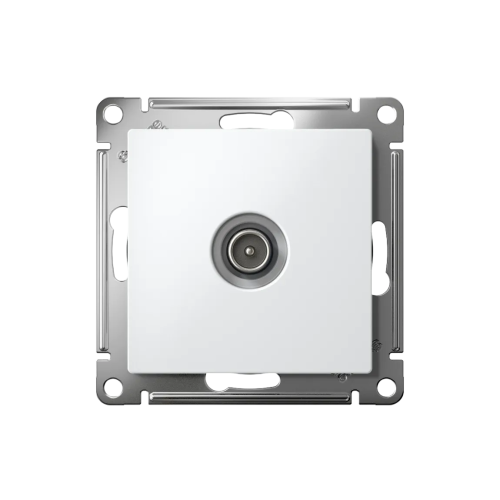 TV РОЗЕТКА оконечная 1DB, механизм, БЕЛЫЙ (577012)
