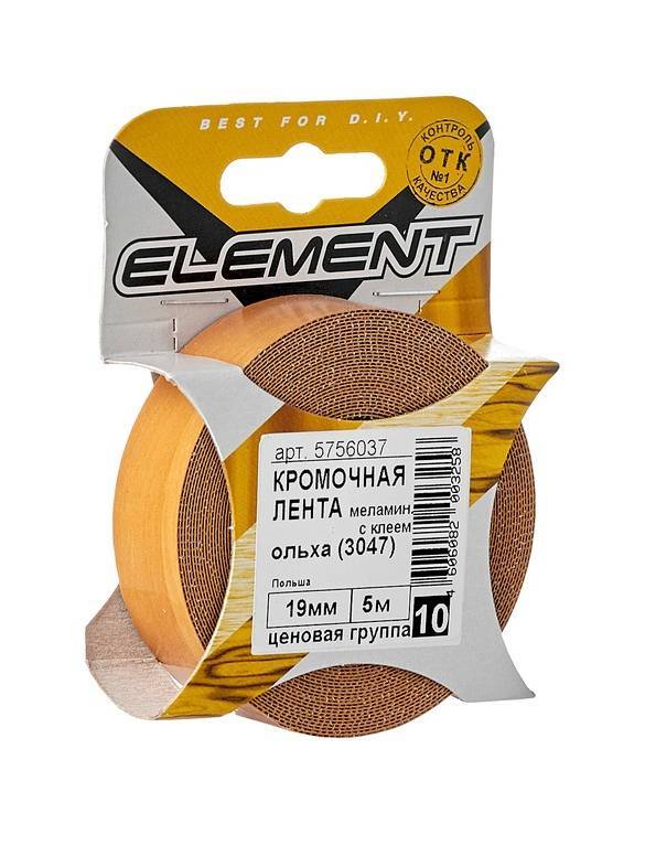 Кром.лента меламин.с клеем 19мм ольха  (5м) 