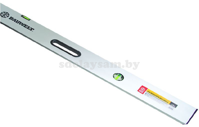 Правило алюминиевое Bauwelt профиль "прямоугольник" 3м, 2 глазка 00810-221300