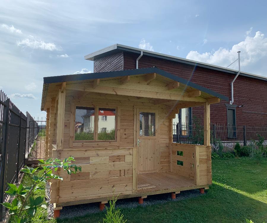 Садовый домик Эльза 4,8x3,8 толщина 44 мм (готовая комплектация)