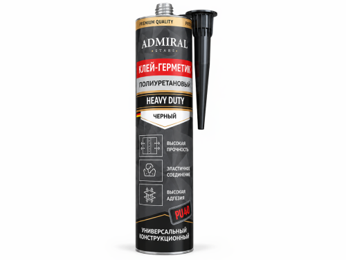 ADMIRAL клей-герметик Stars HEAVY DUTY PU40, черный, 470 г