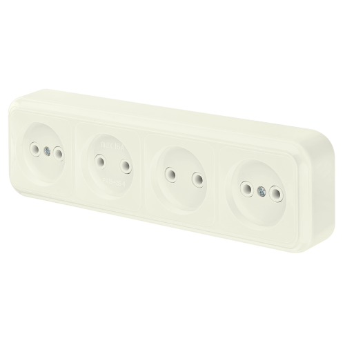 Розетка РА16-264 бежевый