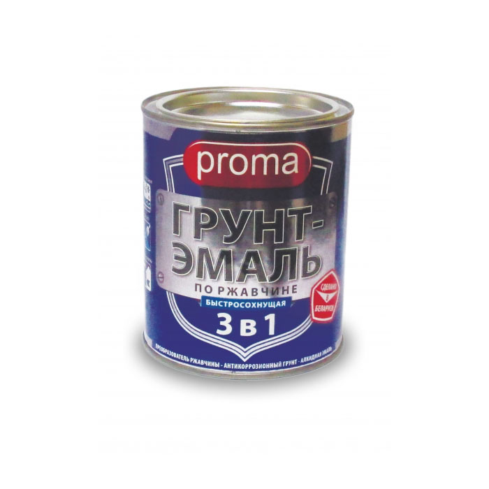 Грунт-эмаль по ржавчине Proma ФА-61 "3 в 1" КОРИЧНЕВАЯ 0,4 кг