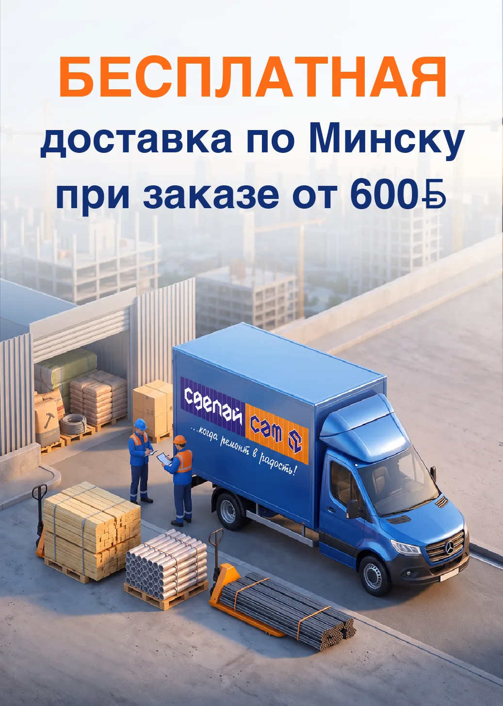 Доставка от 600 рублей