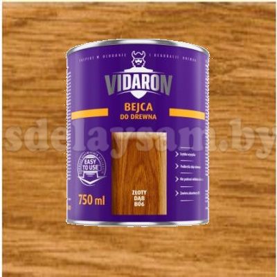 Морилка для древесины VIDARON 0,2 л  В02 Орегонская Сосна, Польша